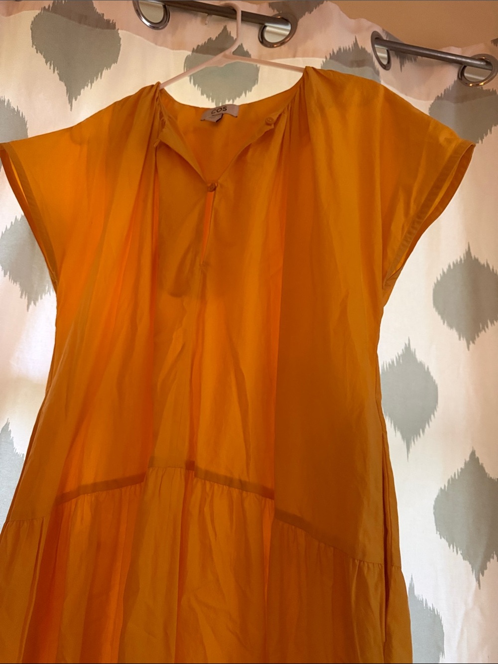 COS Mustard Yellow Tiered Maxi Dress - Picture 3 of 6